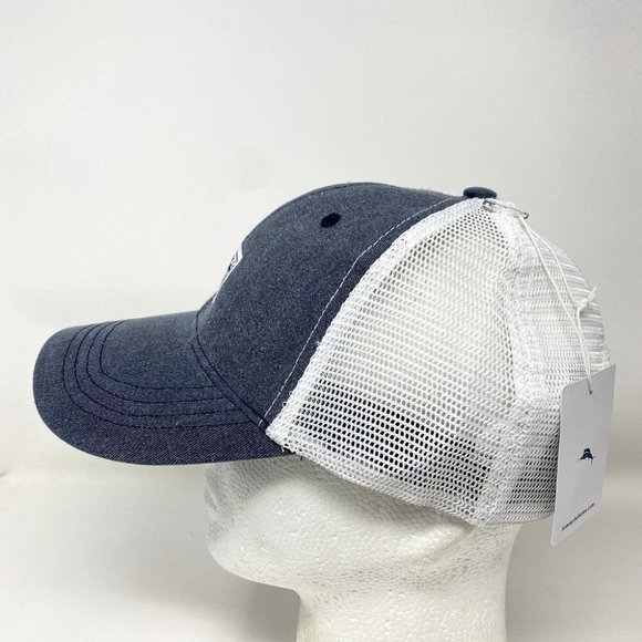 Tommy Bahama Strapback Hat Gray Fishing Beach Mesh Bar Baja Margarita - Picture 4 of 7